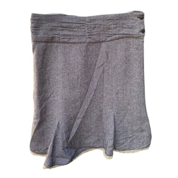 Old Navy Wool Blend Tweed Lace Trim Heart Button Skirt I Size: 4 - Picture 1 of 12